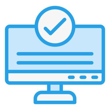 Vektör Simgesi Tasarım İllüstrasyonu Denetleniyor