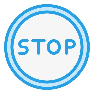 Vektör Simgesi Tasarımı Resmini Durdur