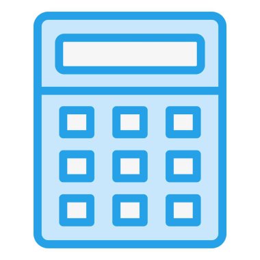Hesap Makinesi Vektör Simgesi Tasarım İllüstrasyonu