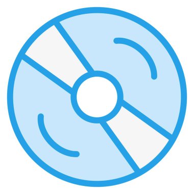 Sıkıştırılmış Disk Vektörü Simgesi Tasarım İllüstrasyonu