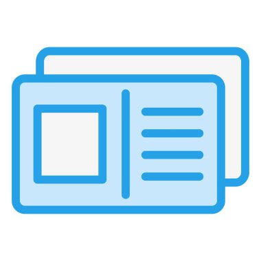 Kartpostal Vektörü Simge Tasarımı İllüstrasyonu