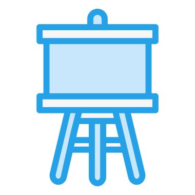 Easel Vektör Simgesi Tasarım İllüstrasyonu