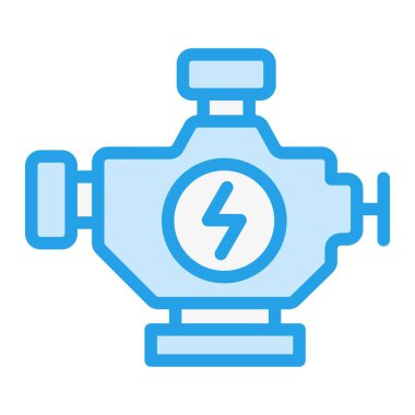 Motor Vektörü Simgesi Tasarımı Çizimi