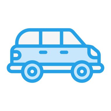 Otomobil Vektör Simgesi Tasarım İllüstrasyonu