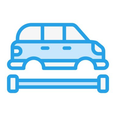 Chassis Vektör Simgesi Tasarım İllüstrasyonu