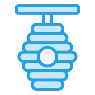 Arı Kovanı Vektör Simgesi Tasarım İllüstrasyonu