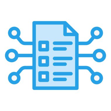 Akıllı Sözleşmeli Vektör Simgesi Tasarımı Çizimi
