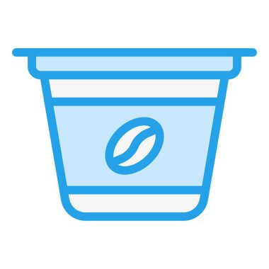 Kahve Kapsülü Vektör Simgesi Tasarım İllüstrasyonu