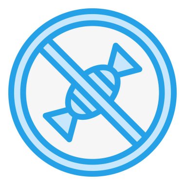 Şeker Vektörü Simgesi Tasarımı Çizimi Yok