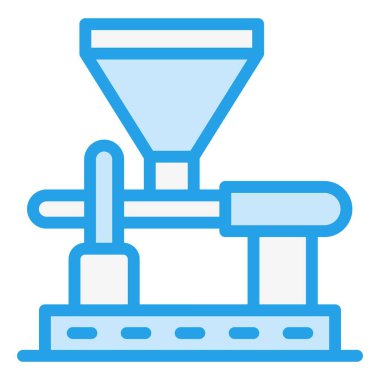 Kahve Değirmeni Vektör Simgesi Tasarım Çizimi
