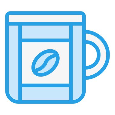 Mocha Vektör Simgesi Tasarım İllüstrasyonu