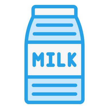 Süt Vektörü Simgesi Tasarım İllüstrasyonu