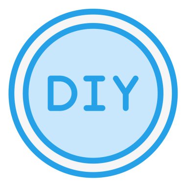 Diy Vektör Simgesi Tasarım Çizimi