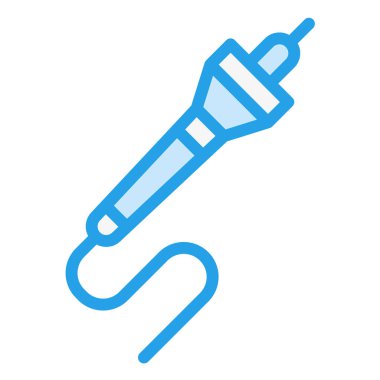 Pyrography Vektör Simgesi Tasarım İllüstrasyonu