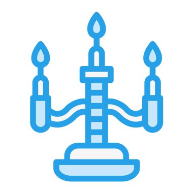 Mum Vektörü Simgesi Tasarım İllüstrasyonu