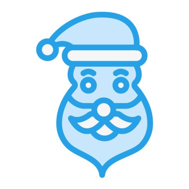 Noel Baba Vektör Simgesi Tasarım İllüstrasyonu