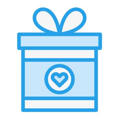 Hediye Vektörü Simgesi Tasarım İllüstrasyonu