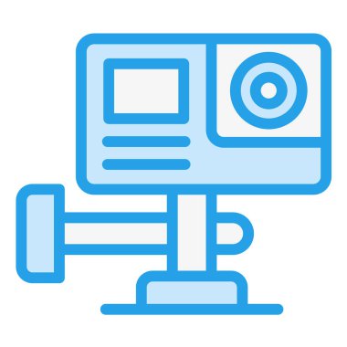 Eylem Kamerası Vektör Simgesi Tasarım İllüstrasyonu