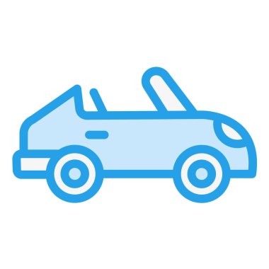 Araba Vektörü Simgesi Tasarım İllüstrasyonu