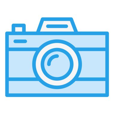 Kamera Vektörü Simgesi Tasarım İllüstrasyonu