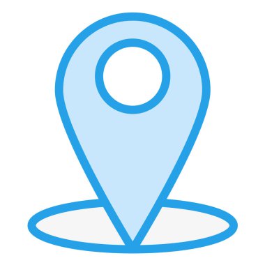 Pin Vektör Simgesi Tasarım Çizimi