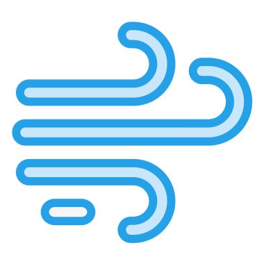 Rüzgâr vektör simgesi tasarımı çizimi