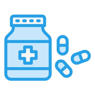 Kapsül Vektör Simgesi Tasarım İllüstrasyonu