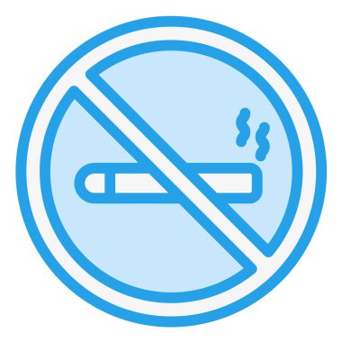 Sigara İçen Vektör Simgesi Tasarımı Çizimi Yok