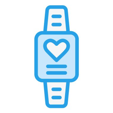 Akıllı saat Vektör Simgesi Tasarım İllüstrasyonu