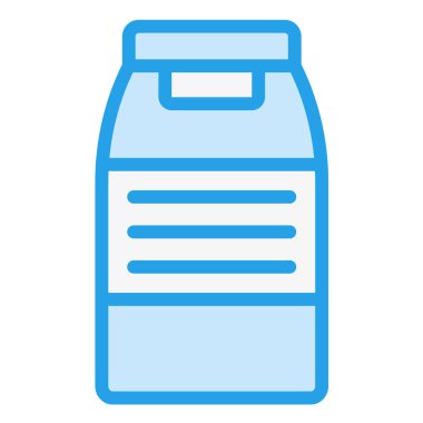 Süt Vektörü Simgesi Tasarım İllüstrasyonu