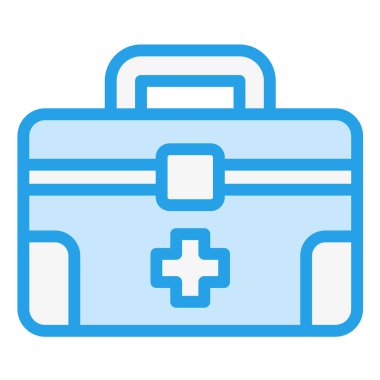 İlk Yardım Kiti Vektör Simgesi Tasarım İllüstrasyonu
