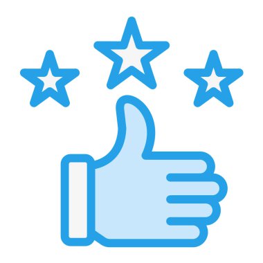 Geribildirim Vektörü Simgesi Tasarım İllüstrasyonu