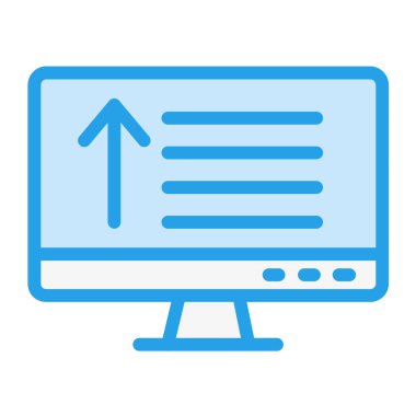 Dikey Vektör Simgesi Tasarım İllüstrasyonu