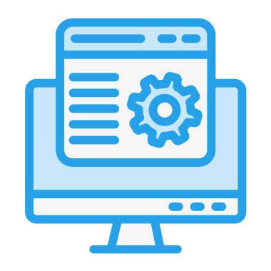 İniş sayfası Vektör Simgesi Tasarım İllüstrasyonu