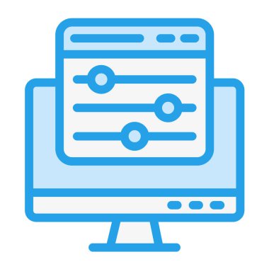 Renk denetimi Vektör Simgesi Tasarım İllüstrasyonu