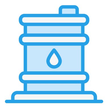 Namlu Vektörü Simgesi Tasarımı Çizimi