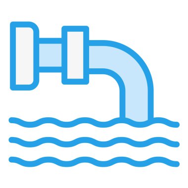 Boşaltma Vektörü Simgesi Tasarım İllüstrasyonu