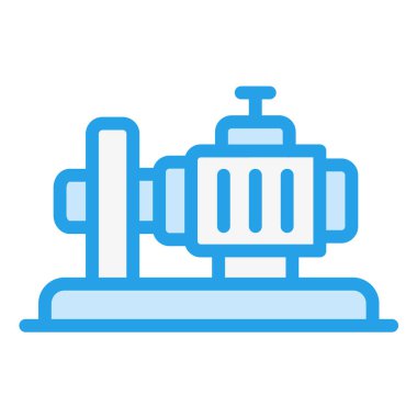 Pompa Vektörü Simgesi Tasarım İllüstrasyonu