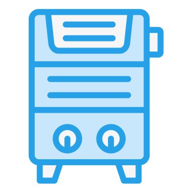 Su Isıtıcısı Vektör Simgesi Tasarım İllüstrasyonu