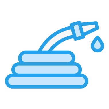 Hortum Vektörü Simgesi Tasarımı Çizimi