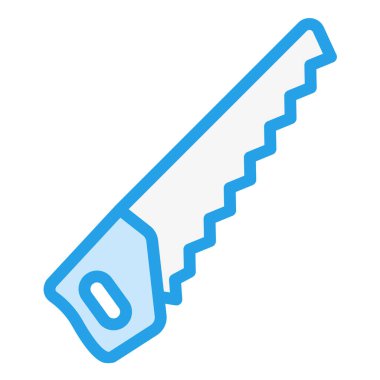 Saw Vektör Simgesi Tasarım İllüstrasyonu