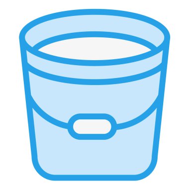 Bucket Vektör Simgesi Tasarım Çizimi