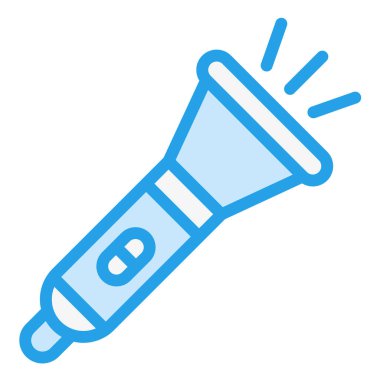 El feneri Vektörü Simgesi Tasarım Çizimi