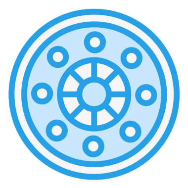 Flange Vektör Simgesi Tasarım Çizimi