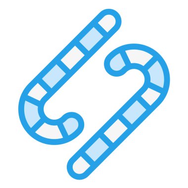 Şeker Vektörü Simgesi Tasarım İllüstrasyonu