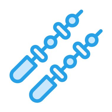 Kebap Vektör Simgesi Tasarım Çizimi