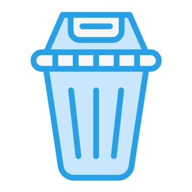 Çöp Vektörü Simgesi Tasarım İllüstrasyonu