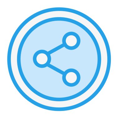 Bağlantı Vektörü Simgesi Tasarım İllüstrasyonunu Paylaş