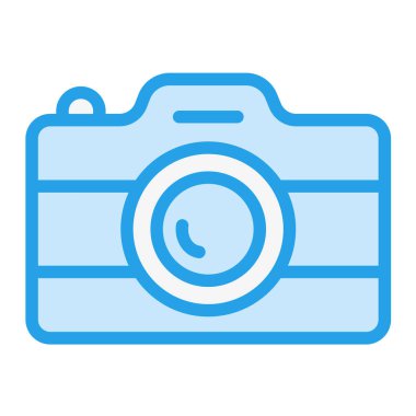 Kamera Vektörü Simgesi Tasarım İllüstrasyonu