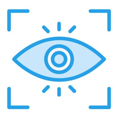 Otomatik odaklama Vektör Simgesi Tasarım İllüstrasyonu